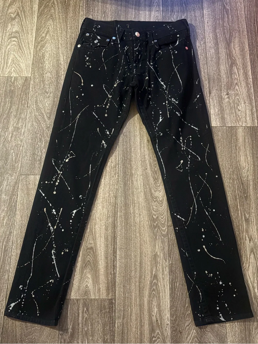 True Religion Skinny Flap Jeans in ELHD Rinse